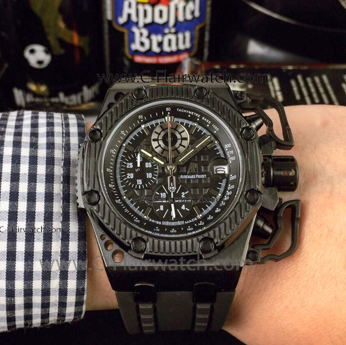 Audemar Piguet Survivor All Black 44mm Watch Newest Replica
